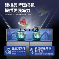 Réfrigérateur à quatre portes Réfrigération commerciale Congélateur double température Congélateur vertical en acier inoxydable Grande capacité 4