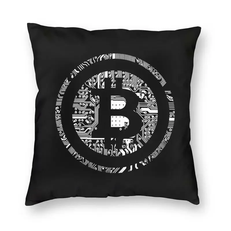 

Квадратная наволочка для дивана с принтом Биткоин криптовалюты, домашний декор, Btc, криптовалюта