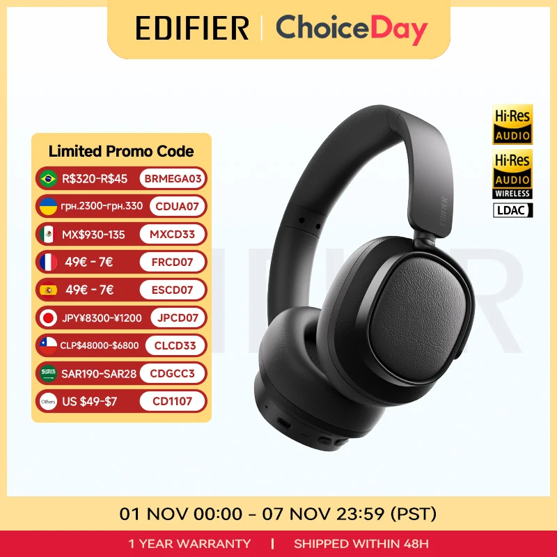 Edifier ES850NB Wireless Headphone Noise Cancelling Bluetooth