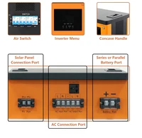 Tewaycell 48V 280Ah Powerwall 14KW LiFePO4 batterie au Lithium intégré 5kw onduleur MPPT ESS système d'énergie solaire domestique ue noTax 4