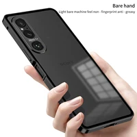 Luxury Metal Frame Lens Protection Matte Shockproof Phone Case For Sony Xperia 1 IV Xperia 1 V Xperia 1 VI Bumper Back Cover 1