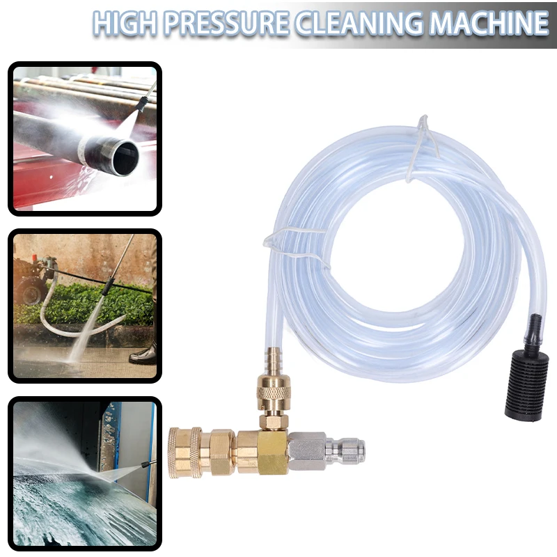 

Injector Downstream Screw-in Valve Pressure Washer Dilution Chemicals Ratio Fertilizer Mixer Syringe Kit Agricultural Water Pipe