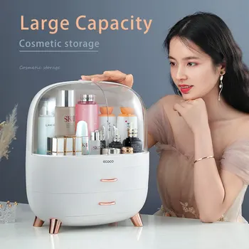 Large Capacity Cosmetic Storage Box Makeup Drawer Organizer Jewelry Nail Polish Makeup Container Desktop Storage Box