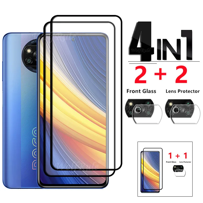 Protector de pantalla de vidrio templado para Xiaomi Poco X3/X3 Pro/X3 NFC,  protector de pantalla de vidrio templado para Xiaomi Poco X3/X3 Pro/X3