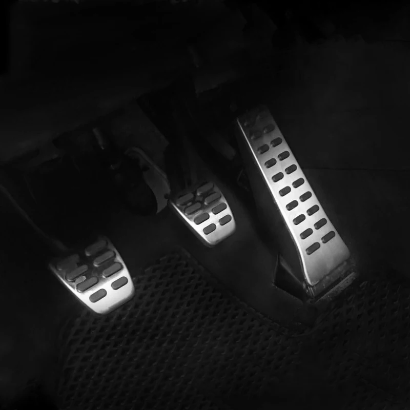Car Accelerator Fuel Brake Clutch Footrest Pedals Plate Cover For Hyundai Tucson TL 2015 Accessories