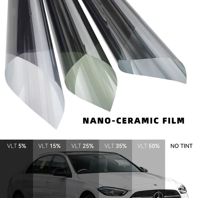 50cmX300cm IR100% Nano Ceramic Film Super Quality High Heat Resistant Car Glass Solar Tint Window Films Protective - Image 4