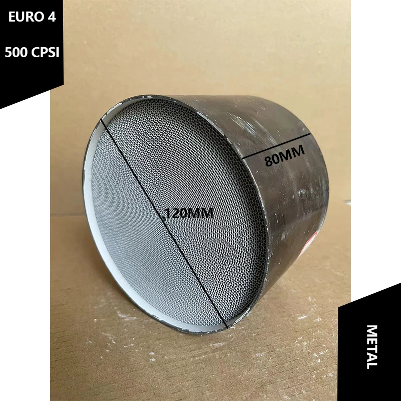 Auto Universal Catalyst Euro 4 Metal 120*80MM 500CPSI High Quality
