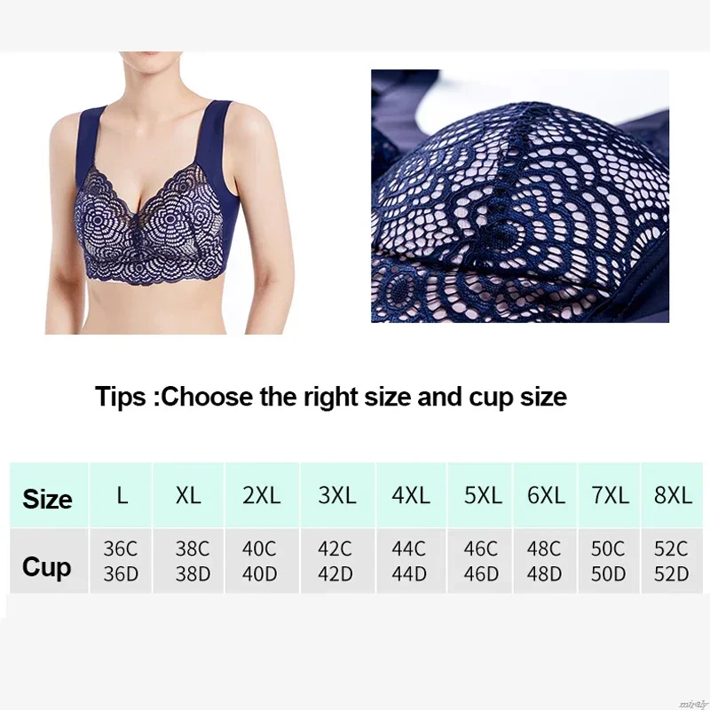 2023 New Prettyshape Lymphvity Detoxification and Shaping Powerful Lifting  Bra Sexy Lace Comfort Wire-Free Bra Plus Size Tops