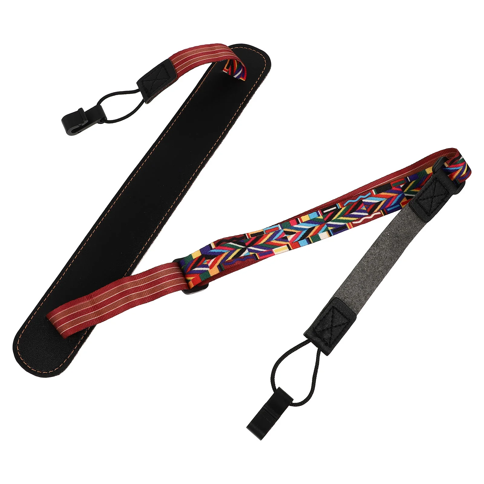 

Ukulele Strap PU Foldable Lanyard for Hand-held Musical Instrument Cotton Portable