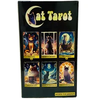 Cat tarot cards A 78 Deck English Version Board games Cards Selfcare for Tarot Readings Vibrant Easy Deck Fortune Telling Game 2