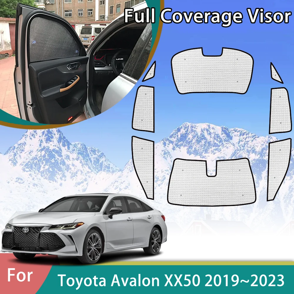 

Автомобильный солнцезащитный козырек с полным покрытием для Toyota Avalon MK5 XX50 2019 2020 2021 2022 2023 автомобильные аксессуары солнцезащитный козырек защитные оконные шторы