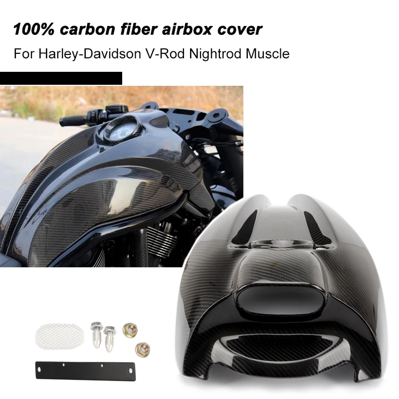 Motorcycle 100 Carbon Fiber Airbox Cover Fairing For Harley Vrod V Rod Vrsca Vrscdx Nightrod