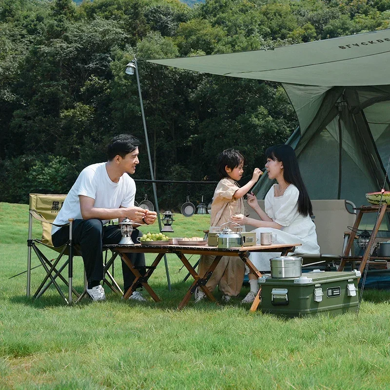 블랙 사슴 동반 알루미늄 합금 접이식 디렉터 휴대용 레저 의자, 피크닉 커밋 체어, 2.8kg 초경량