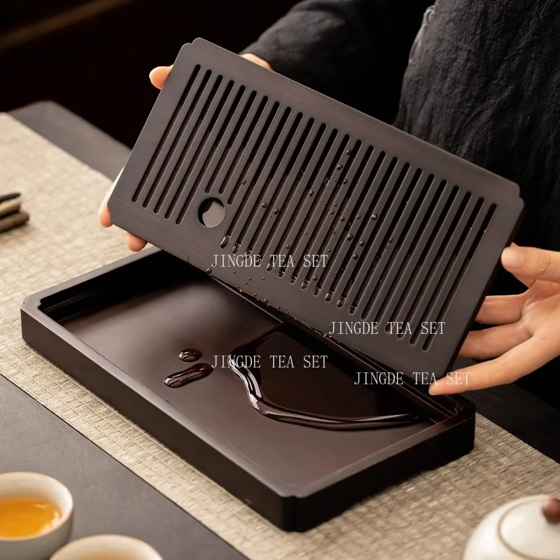 Walnut Tea Tray Small Household Water Storage Dry Foam Table Saucer Kung Fu Tea Set Chinese Tea Ceremony Accessories