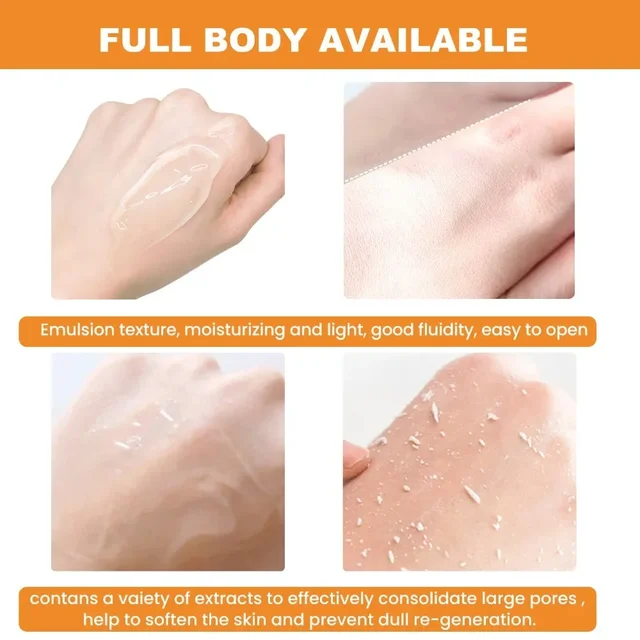 Orange Exfoliating Gel Dead Spot Remover Brighten Peeling 50g Gentle Repair Scrub Whiten Hydrating Moisturizer Korean Skin Care 3