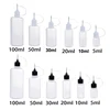 5PCS 3ml-120ml Plastic Squeezable Needle Bottles Eye Liquid Dropper Sample Drop Can Be Glue Ink Applicator Refillable Containers 5
