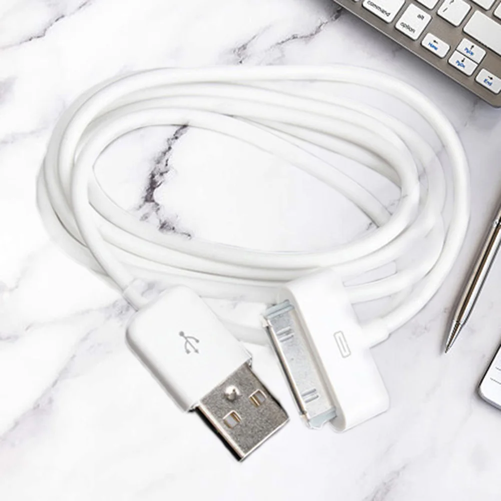 2/1pc 1m 30 Pin USB Data Sync Charger Cable For Apple iPhone
