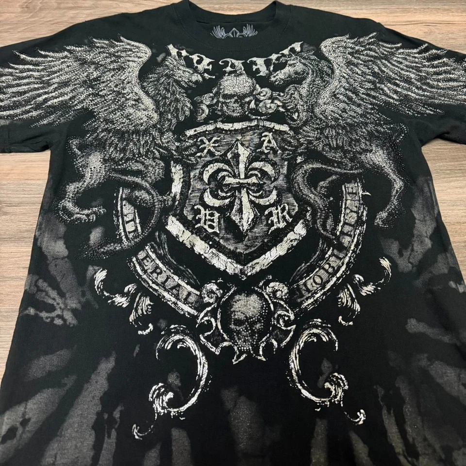 ✰over print✰【新品同様】✰patch shirts black cf710fb1868bd6a9c8d667d56c3572