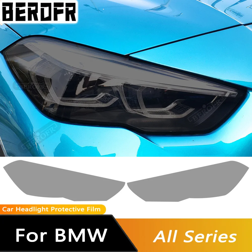 

Защитная пленка ТПУ для автомобильных фар, оттенок дымчатого черного цвета, стикер для BMW F30, F31, G20, F10, F11, G30, F40, F32, F22, F36, F07, F34, G32, G11, G15