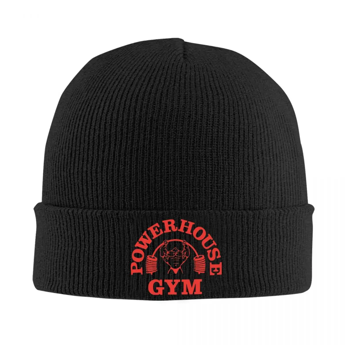 Powerhouse Gym Knitted Bonnet Caps Fashion Keep Warm Hats