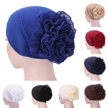 

New Floral Lace Muslim Underscarf Women inner Hijab Caps Muslim Turban Scarf For Women Arab wrap Islamic Hijab Turbante Mujer
