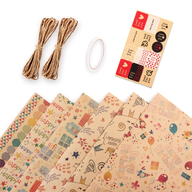 20pcs/pack of Flowers Wrapping Paper Two-color Double-sided Bouquet Floral Wrapping Paper Florist Supplies Wholesale