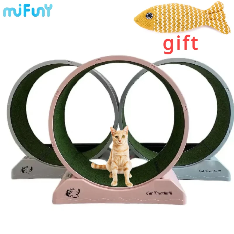 

MiFuny Silent Cat Wheel Cat Treadmill Roller Cat Climbing Frame Pet Roller Training for Cats Fitness Pet Toys Pet Accessories