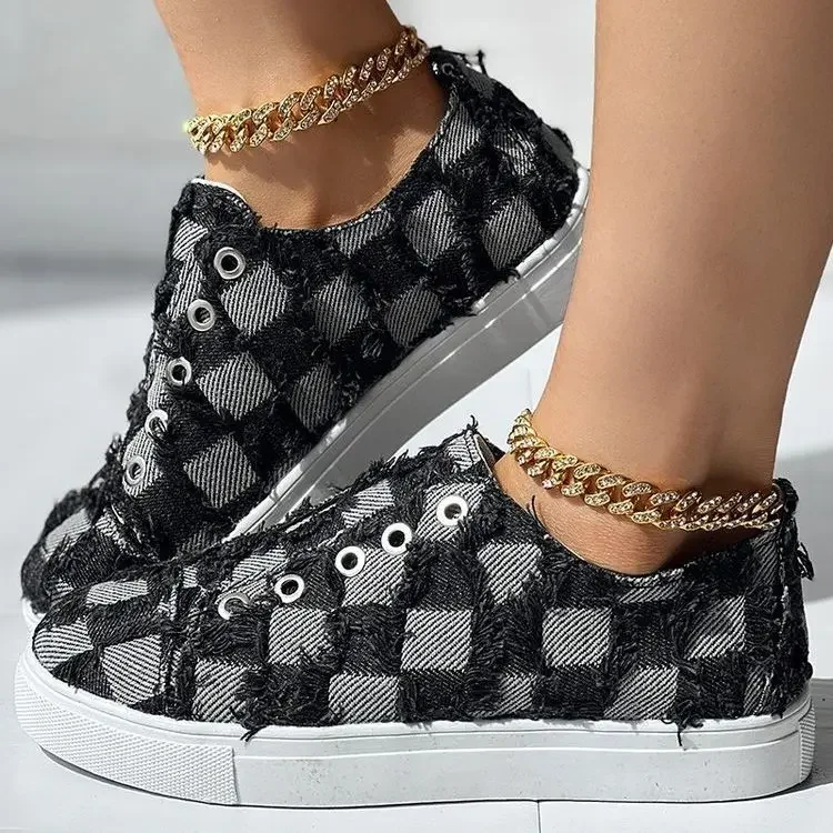 

women shoes ladies denim casual flast shoes spring autumn fashion outdoor party sneakers