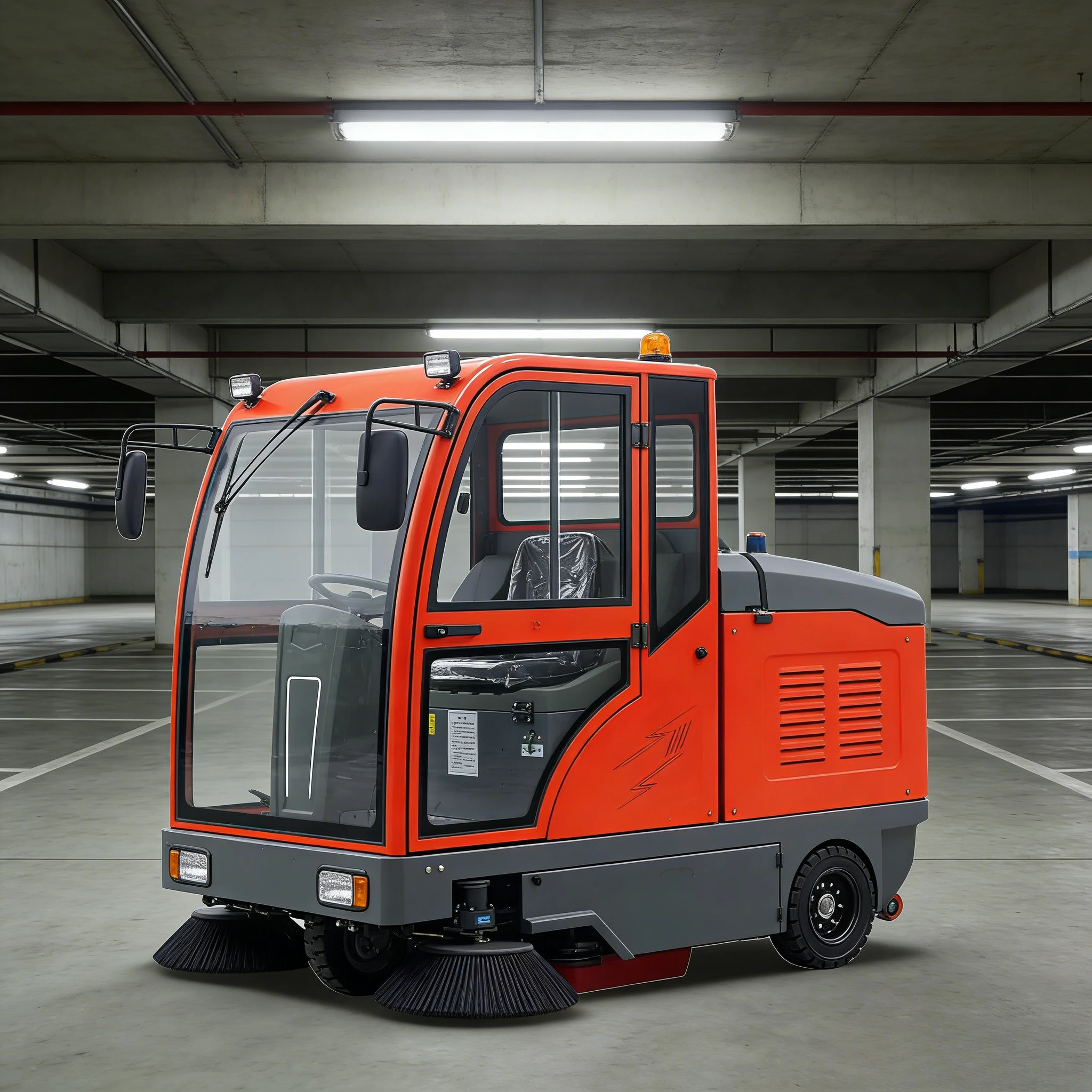 Electric Ride-On Road Sweeper Clean Mechanically for Concrete Floor New Condition Machine for Sweeping Street Sweeper customized