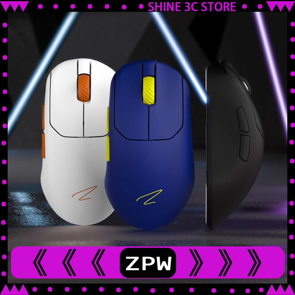 Zaopin ZPW Wireless Mouse Tri Mode PAW3395/3950 Sensor 30000 Dpi Optical Resolution 8K 47g Lightweight gaming mouse for pc gift