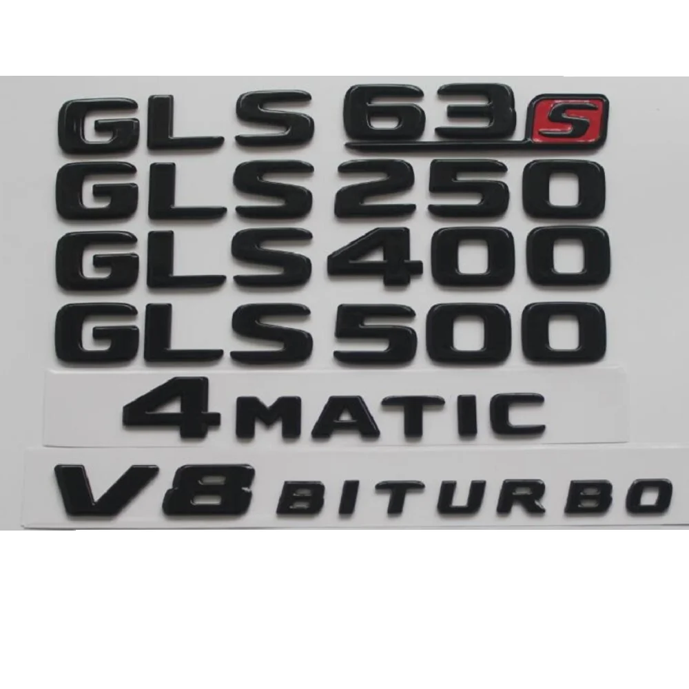 글로스 블랙 레터 심볼 GLS63 GLS63s GLS350 GLS350d GLS400..