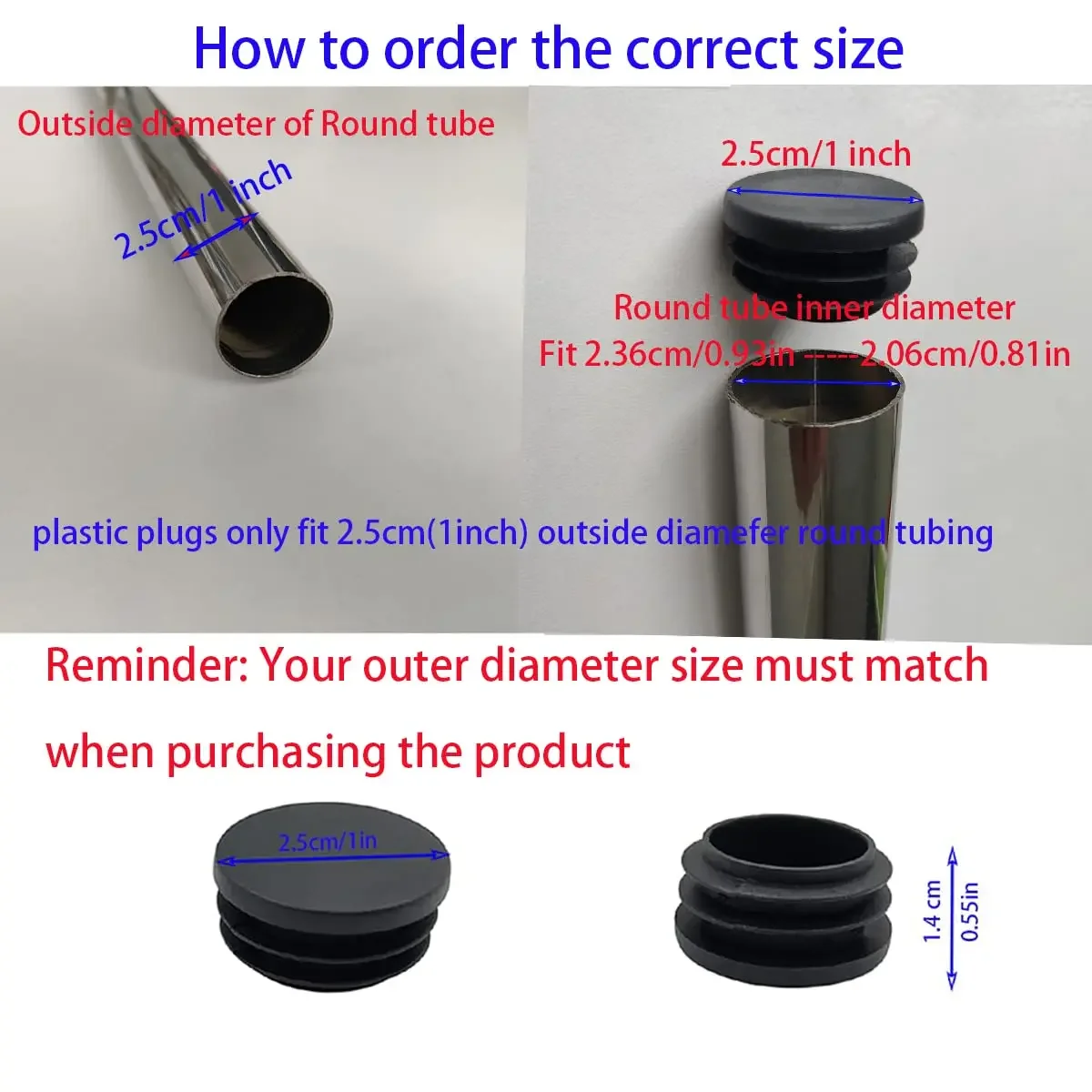 20 Tappi Terminali Rettangolari Per Tubi 70x25mm - Nero | Per Gambe Di Sedie, Tavoli E Mobili