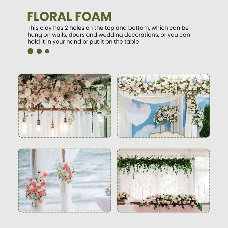 1 Pcs Floral Foam Cage Flower Holder With Floral Foam For Flowers Cage Bowl For Table Centerpiece Arrangement