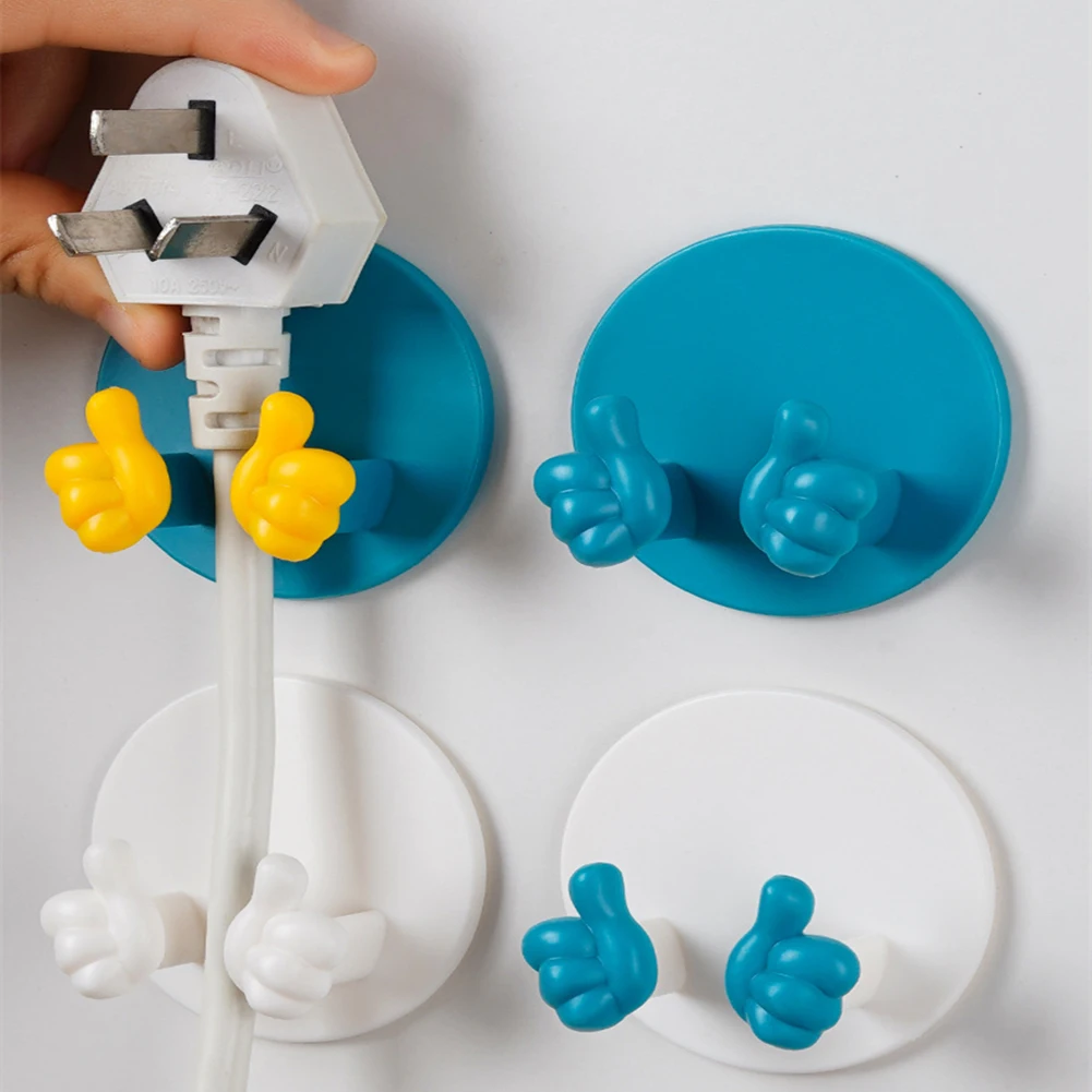 

1 шт., многофункциональный держатель-клипса, крючки для большого пальца, органайзер для проводов, настенные крючки, вешалка, прочный настенный держатель для кухни, ванной комнаты, Новинка