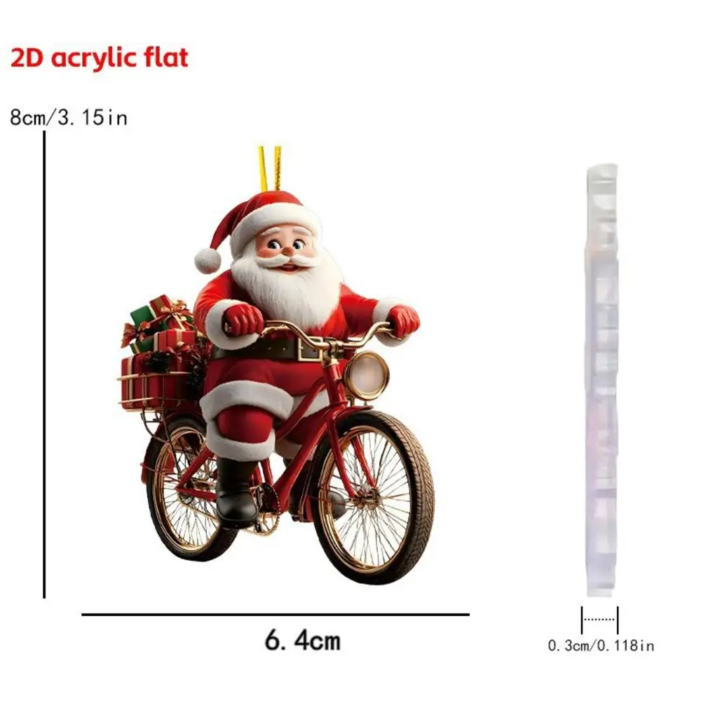 Acrylic Pet-Themed Christmas Tree Hanging Ornament - Festive 2D Design