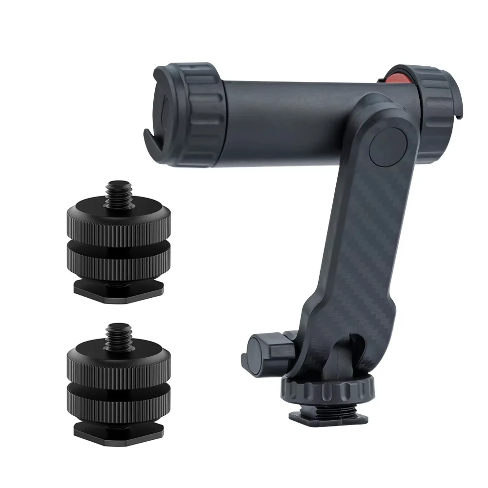 Universal 360° Rotatable Phone Holder with Dual Cold Shoe Mounts