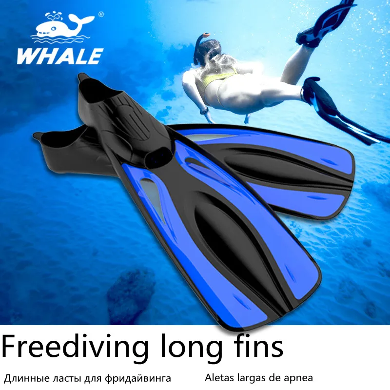 Brand Fn-600 Snorkeling Diving Swimming Fins Adult Flexible Comfort Swimming  Fins Submersible Long Foot Flippers Water Sports