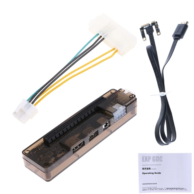 Laptop Externo Independente Expansão Placa de Vídeo Gráficos Doca Mini Pci-e Dropship