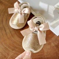 Baby Shoes Summer Baby Boy Girl Shoes Toddler Flats Sandals Soft Sole Anti-Slip Bowknot Crib First Walker Shoes 3