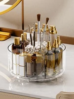 360 Degree Rotating Makeup Storage Box Turntable Makeup Storage Tray Suitable For Dressing Tables Skincare Products Etc 1
