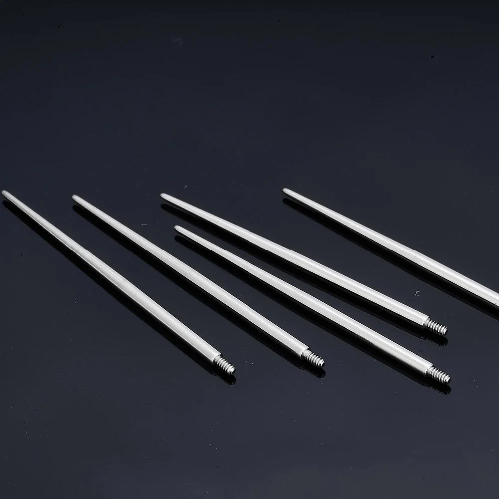 ASTM F136 G23 Titanium Puncture Needle Guide Needle Piercing Tool Belly Lip Ear Eyebrow Body Jewelry Piercing Tools 10PCS