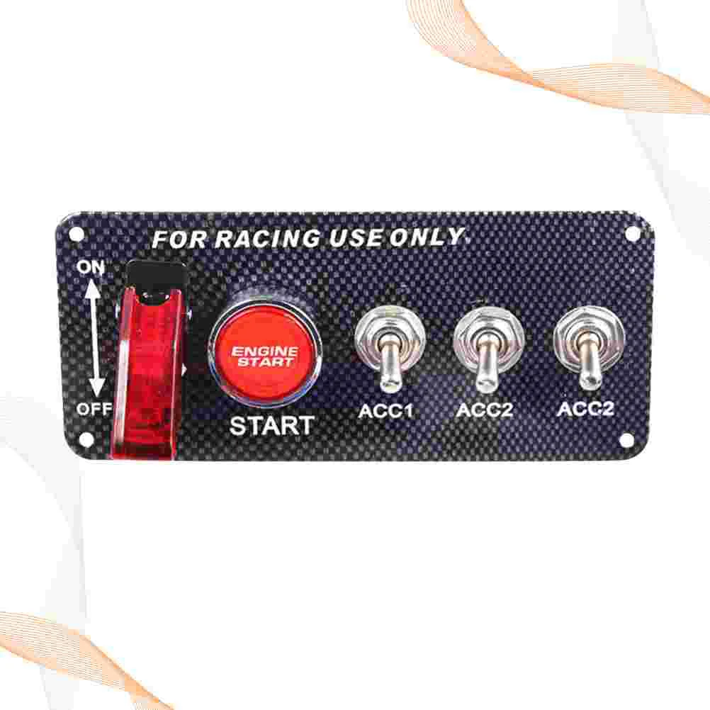 

Car 12V Racing Car LED Toggle Ignition Panel Engine Start Push Button for Racing Car Electric Car