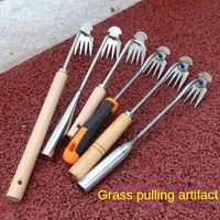 Garden Weeding Tools Hand Weeder Tool Weed Puller Tool Weed Remover Stainless Steel Uprooting Weeders With Long Handle New 1