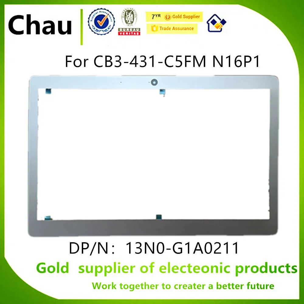 

New For Acer ChromeBook 14 CB3-431-C5FM N16P1 Lcd Front Bezel Cover silver