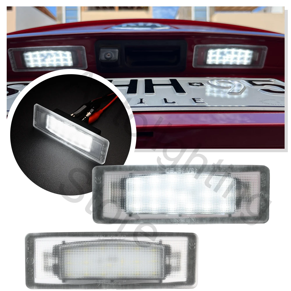 2pcs White Led License Number Plate Light For Kia Sportage 2017