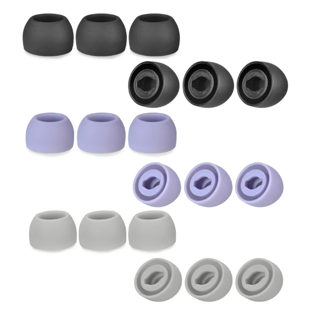 Měkké špunty hodí ucho průplav pro Samsung galaxy buds pro sluchátka ucho woblery opakovaně ergonomická design fialový černá šedá