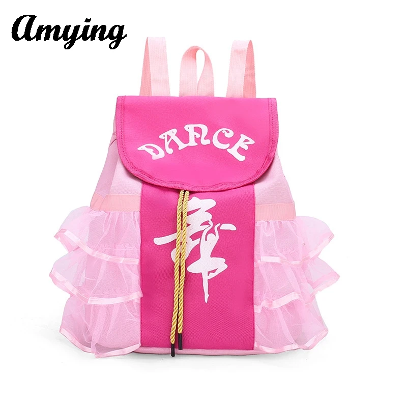 Girls' Princess Dancing Bags Children's Latin Backpack Gymnastic Sports Yoga Ballet Dance Bag Schoolbag For Girls Gift for Kid 4