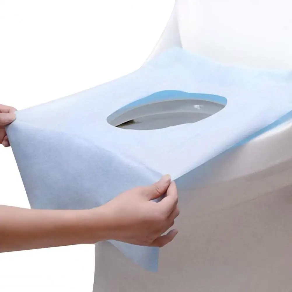 Toilet Seat Cover 10Pcs Toilet Seat Cover Flushable Biodegradable Potty Training Public Restrooms Paper Toilet Liner Waterproof Travel Size Dispos