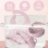 4pcs Baby Silicone Meal Bowl Bib Fork Spoon Set Baby Feeding Tray Bowl Set Bisphenol BPA Free Gift for boy girl Gifts 3