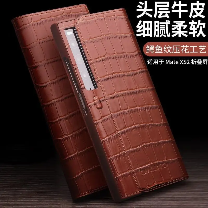 

Genuine Leather Material For Huawei Mate XS2 Case Pouch Bag